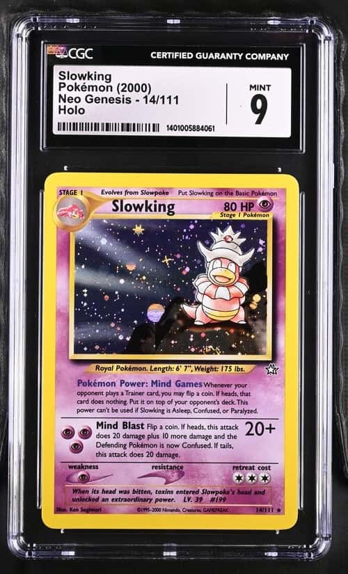 2000 Pokemon Neo Genesis Holo Slowking #14 CGC 9 MINT