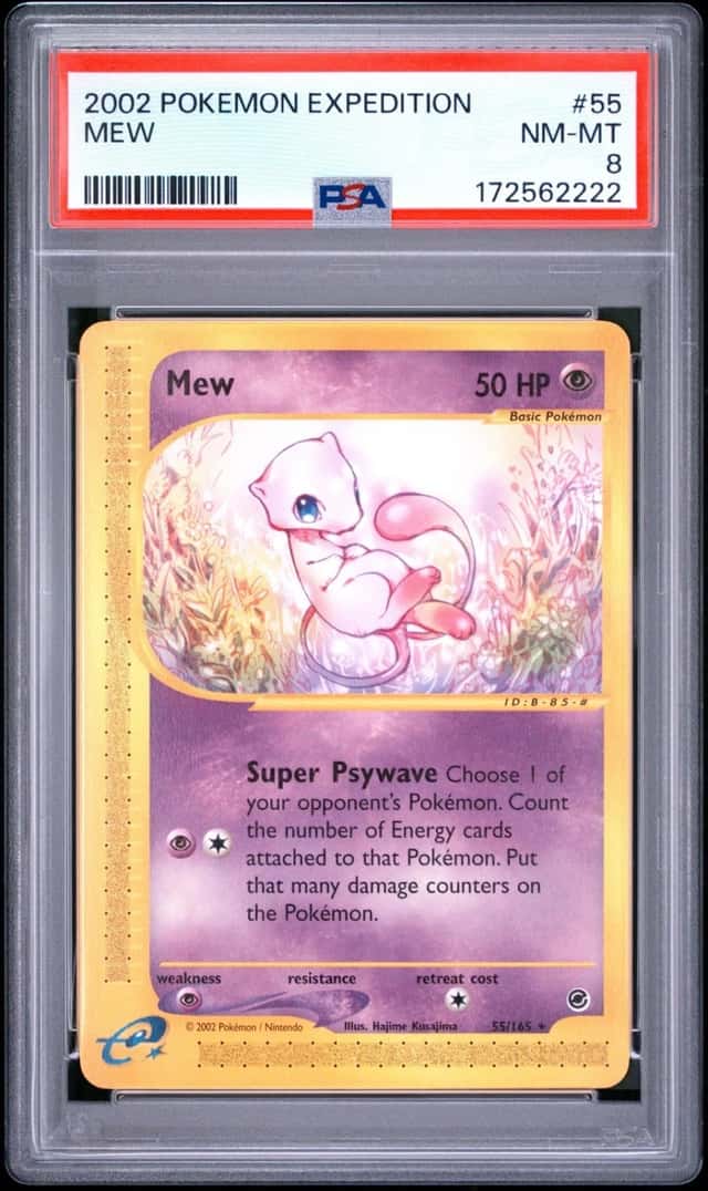 Pokemon Mew Expedition 55/165 PSA 8