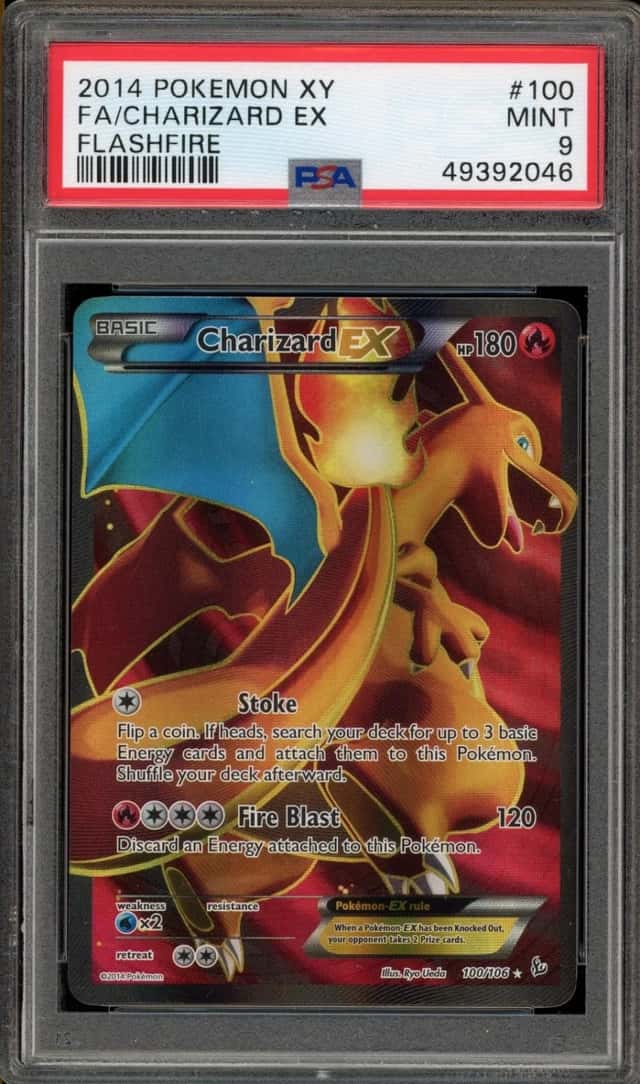 Pokemon Charizard EX XY Flashfire Full Art 100/106 PSA 9 Mint