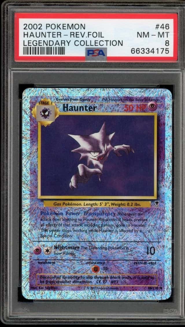 Pokemon Haunter Reverse Holo Legendary Coll. 46 PSA 8