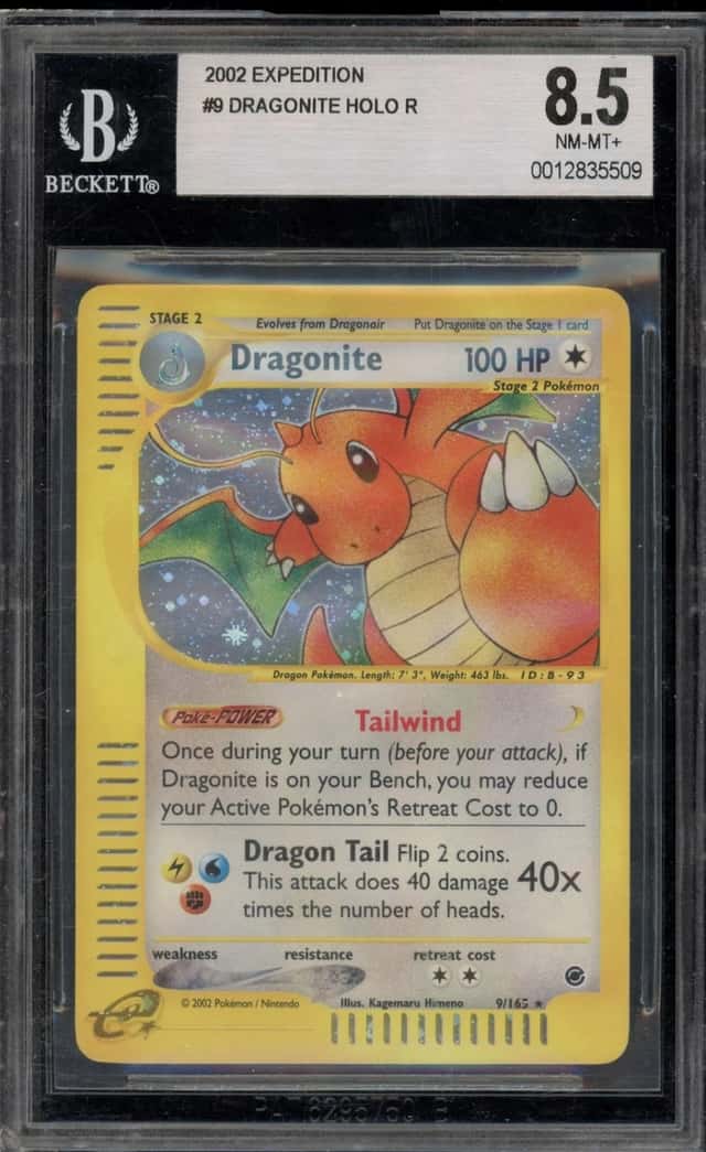 Pokemon Dragonite Expedition Holo 9 BGS 8.5