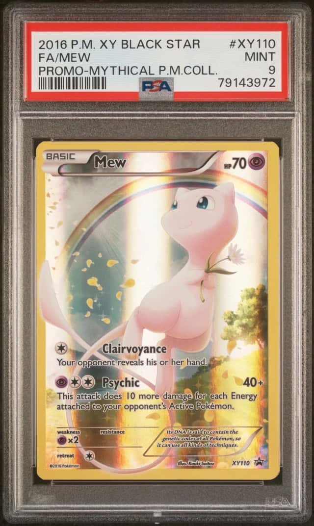 Pokemon Mew Black Star Promo XY110 Mythical Pokemon Coll. PSA 9 Mint