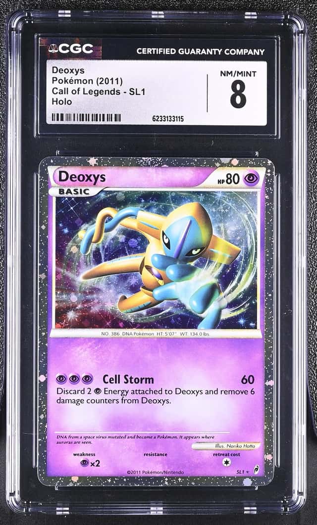 Pokemon Deoxys Call Of Legends SL1 Holo CGC 8