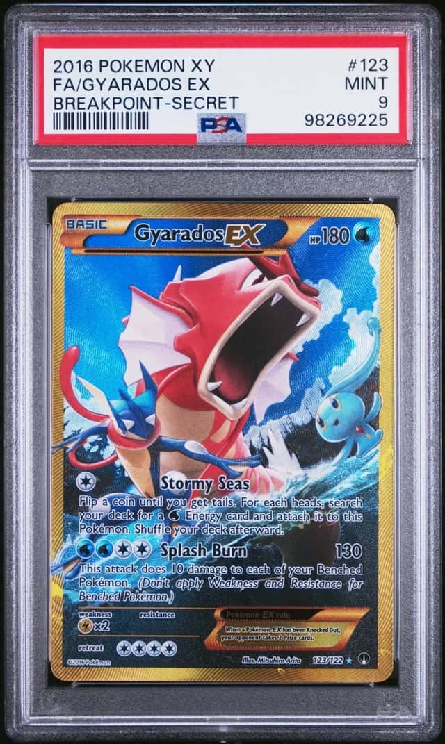 Pokemon Gyarados EX Breakpoint 123/122 Secret Rare PSA 9 Mint
