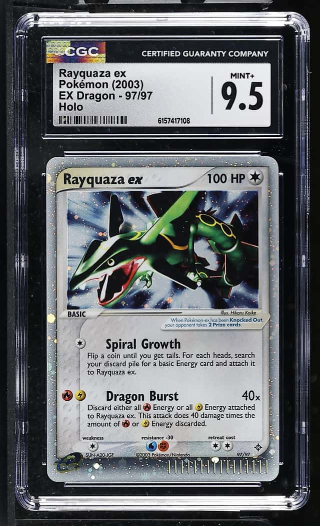 Pokemon Rayquaza ex EX Dragon 97/97 Holo CGC 9.5