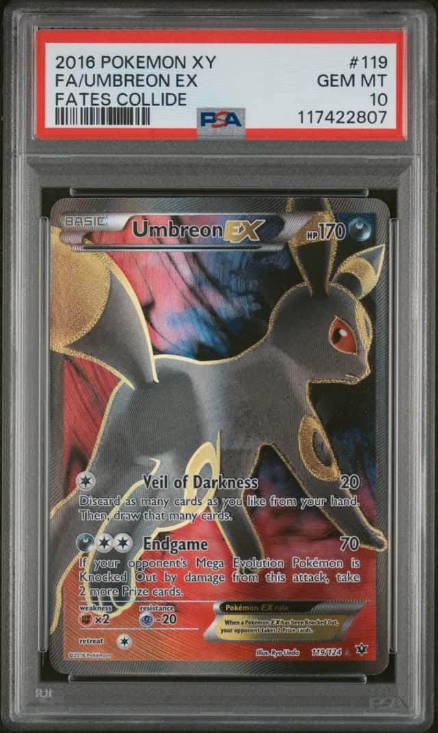 Pokemon Umbreon EX Fates Collide Full Art 119/124 PSA 10 Gem Mint