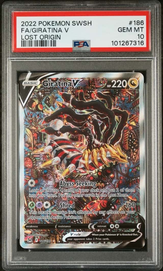 Pokemon 2022 Giratina V 186/196 Alt Art Lost Origin GEM MINT PSA 10
