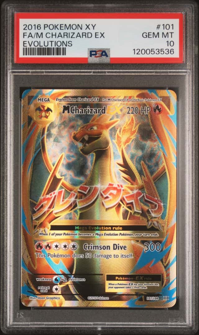 Pokemon Card PSA 10 M Charizard EX (Full Art) 101/108 Evolutions Holo