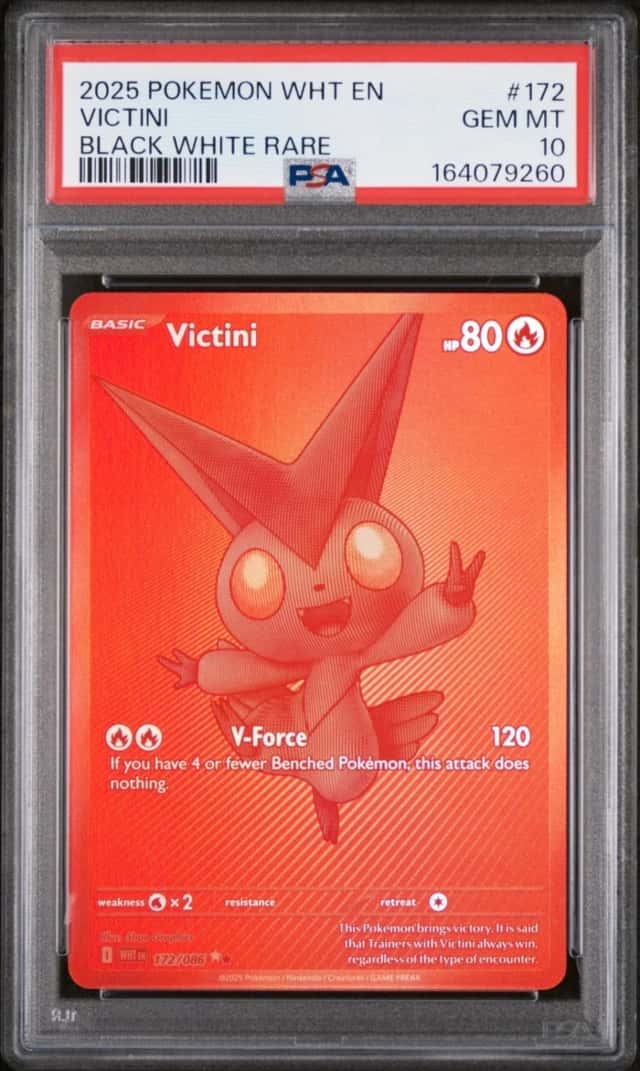 Victini 172/086 PSA 10 GEM MINT Pokémon White Flare BWR English 2025