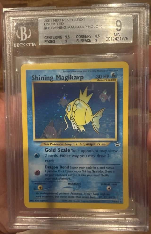 PokemonShining Magikarp 66/64 Neo Revelation  Holo BGS 9 HIGH SUBGRADES