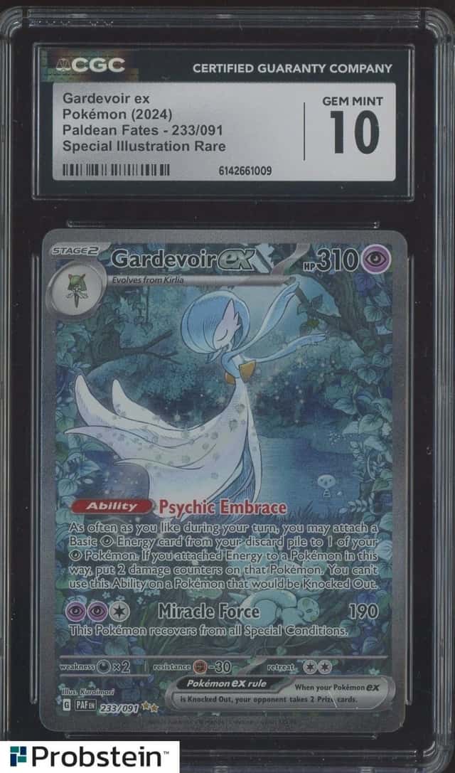 2024 Pokemon PAF EN Special Illustration Rare #233 Gardevoir ex CGC 10 GEM MINT