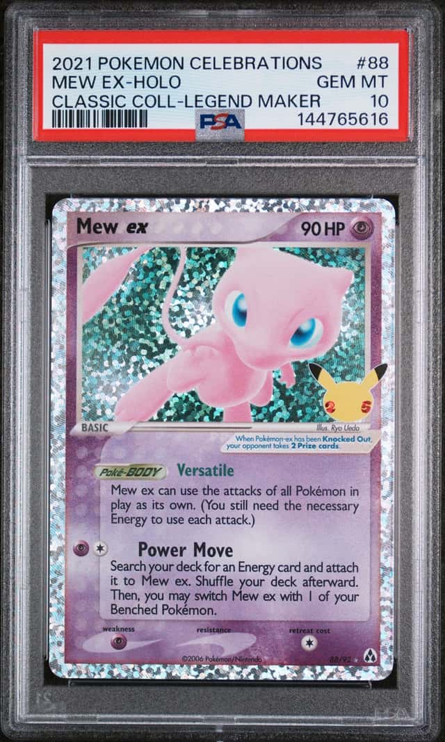 MEW EX 2021 POKEMON CELEBRATIONS CLASSIC COLL LEGEND MAKER #88 PSA 10 Q3963-7