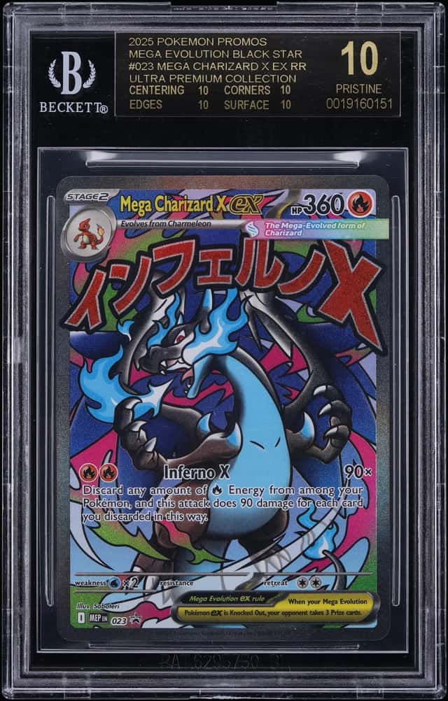 2025 Pokemon Mega Evolution Promo Ultra Premium MA Mega Charizard X EX #23 BGS 10 BLACK LABEL