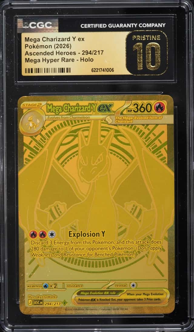2026 Pokemon Mega Evolution Ascended Heroes MHR Mega Charizard Y Ex #294 CGC 10 PRISTINE