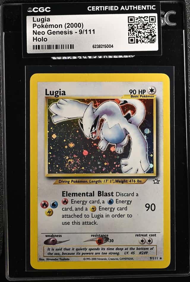 2000 Pokemon Neo Genesis Holo Lugia #9 CGC AUTH