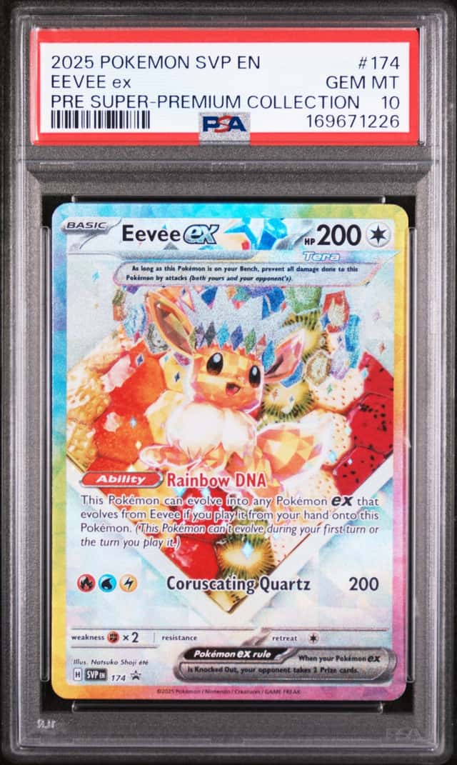 pokemon tcg Eevee ex #174 SV Black Star Promo psa 10