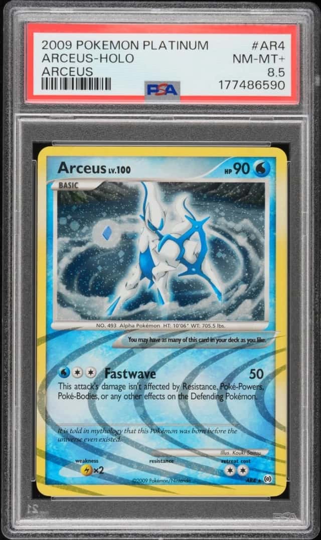 2009 Pokemon Platinum Arceus AR4 Arceus Holo PSA 8.5