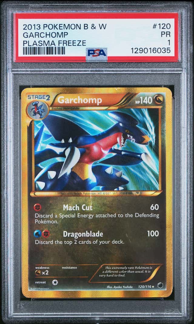 Pokemon TCG 2013 Plasma Freeze Garchomp 120/116 Secret Rare Holo PSA 1 LOW POP!