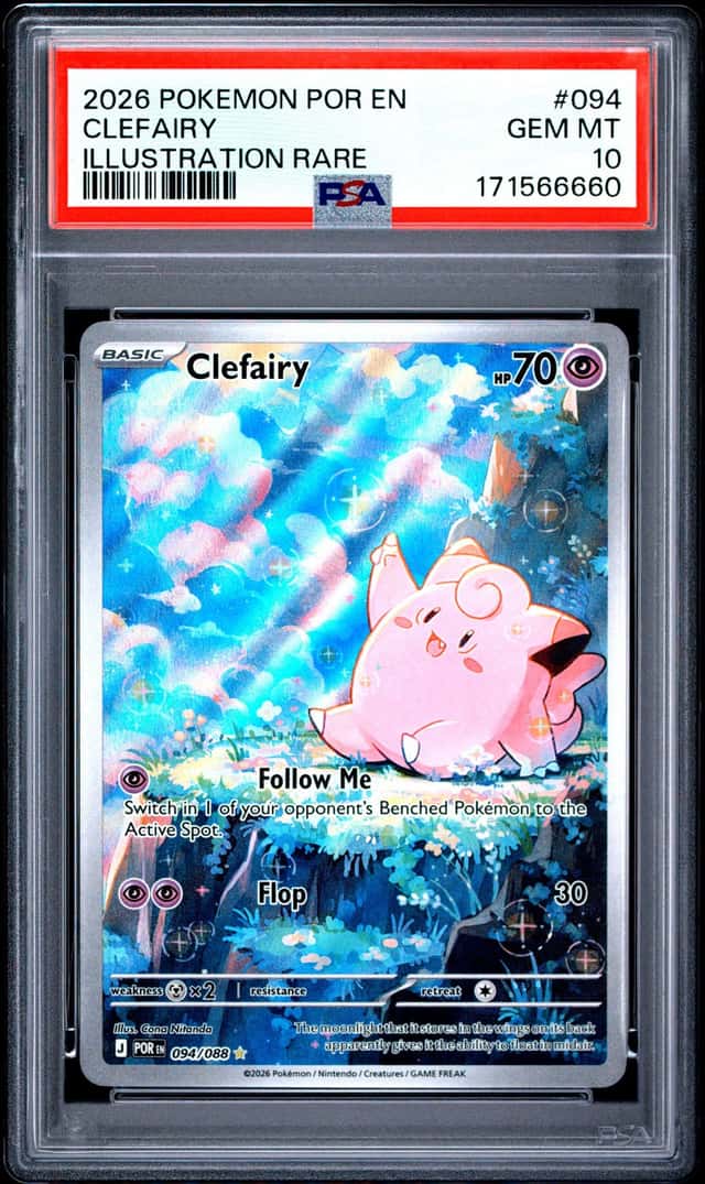Pokemon 2026 Clefairy 094/088 Illustration Rare Perfect Order GEM MINT PSA 10