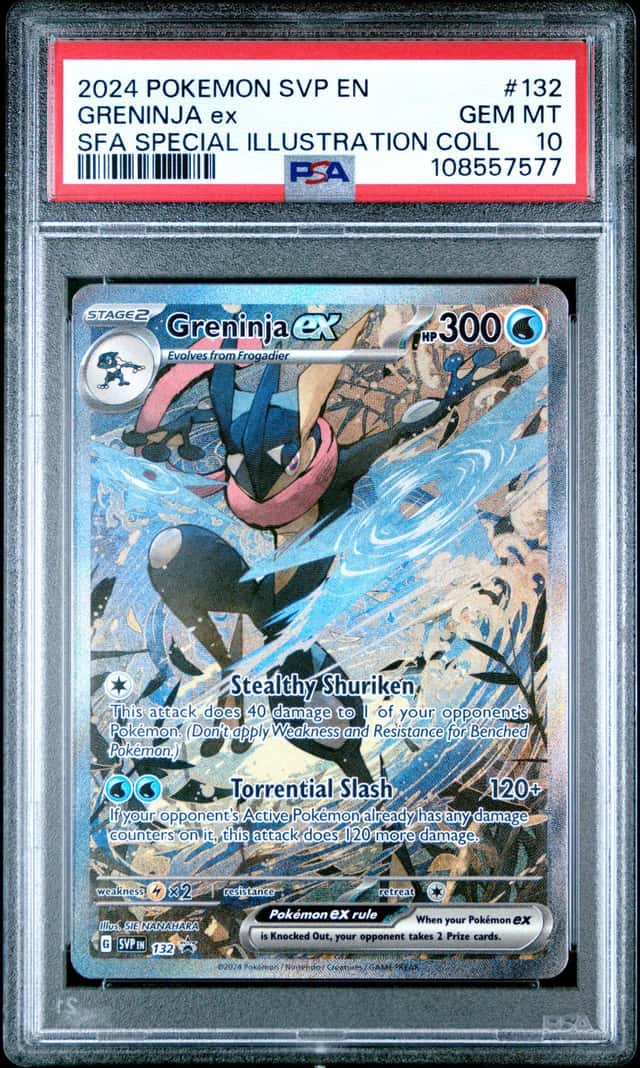 GRENINJA EX 2024 POKEMON SFA SPECIAL ILLUSTRATION COLL #132 BSP PSA 10 Q3963-7
