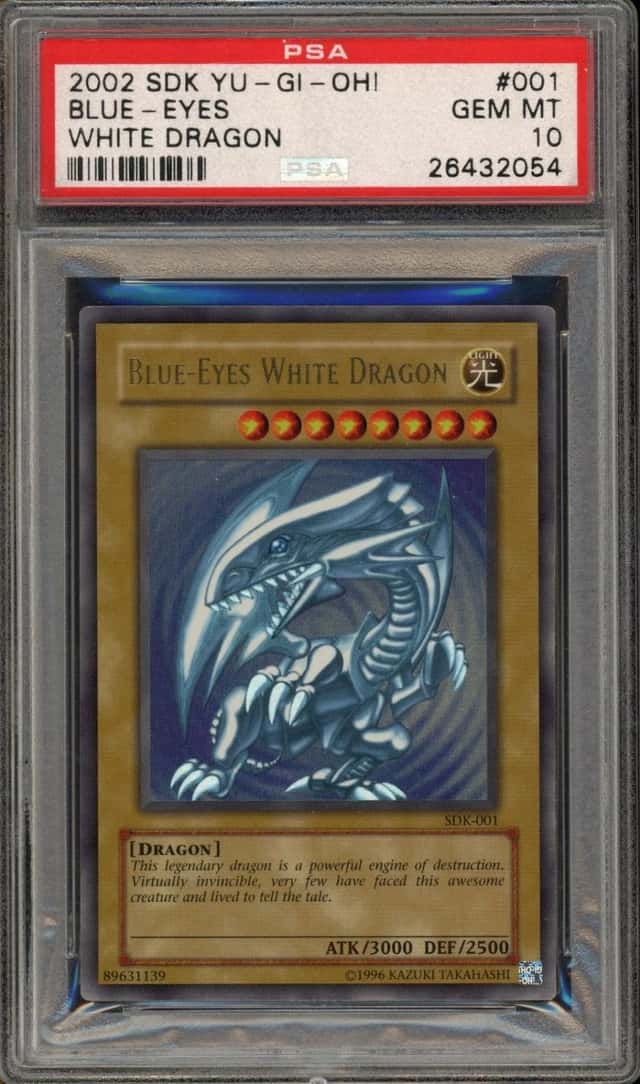 Yugioh Blue Eyes White Dragon Starter Deck Kaiba Unlimited SDK-001 PSA 10