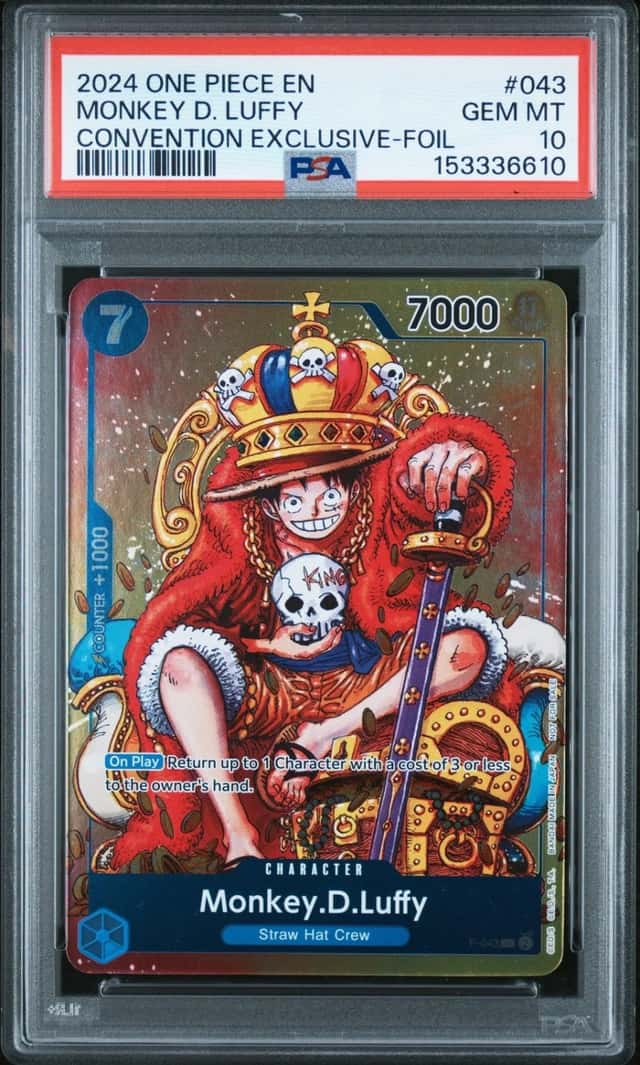 One Piece Monkey D. Luffy Promo 043 Convention Exclusive PSA 10 Gem Mint