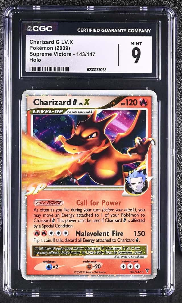 Pokemon Charizard G LV.X Supreme Victors 143/147 Holo CGC 9 Mint