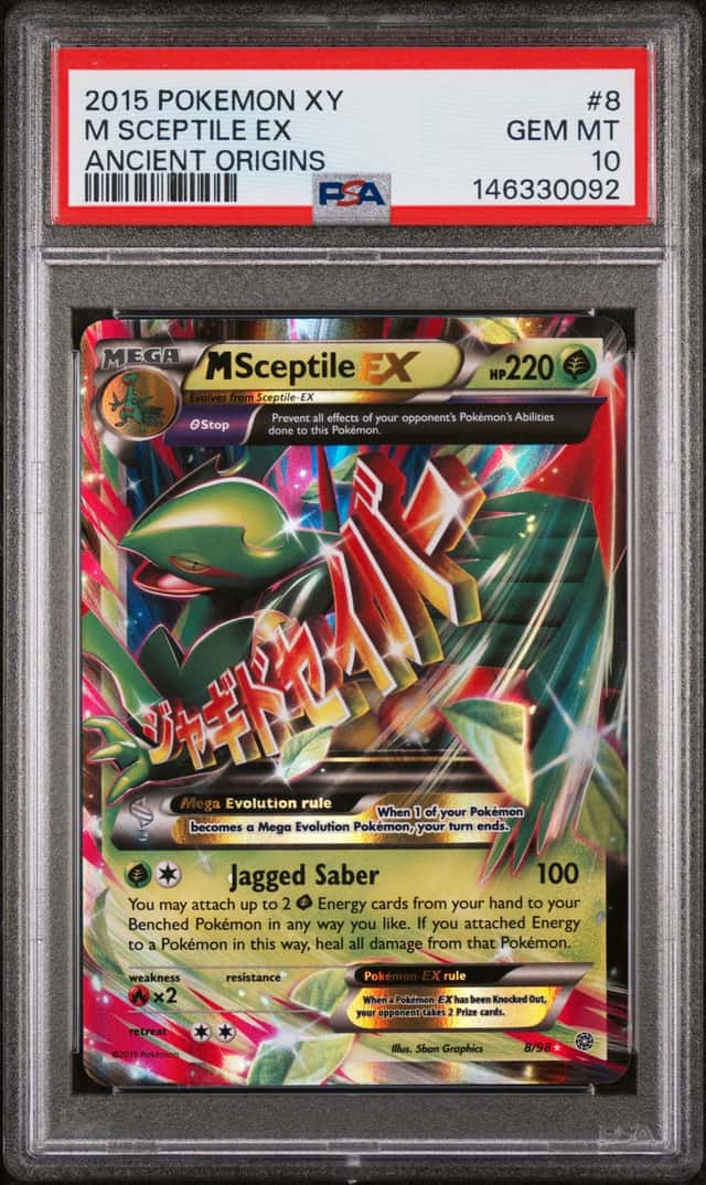 PSA 10 GEM MINT M Sceptile Ex 2015 Xy Ancient Origins 8/98 Pokemon Card