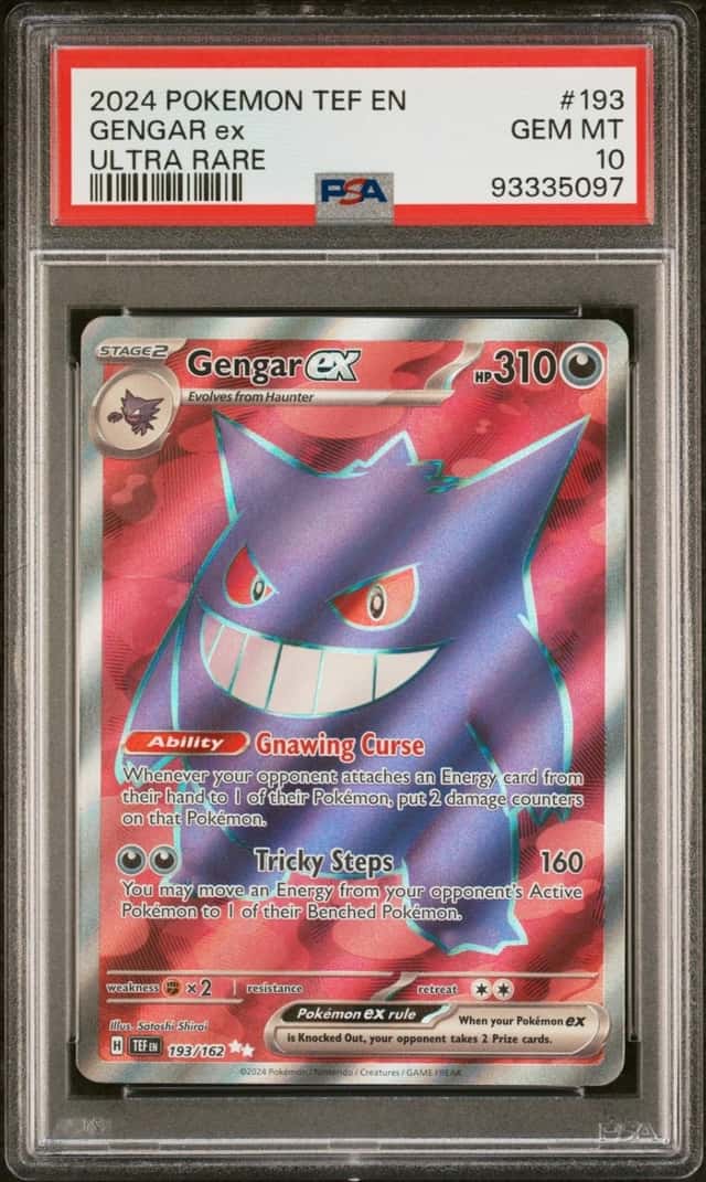 Pokemon Gengar EX Temporal Forces 193/162 Ultra Rare PSA 10 Gem Mint