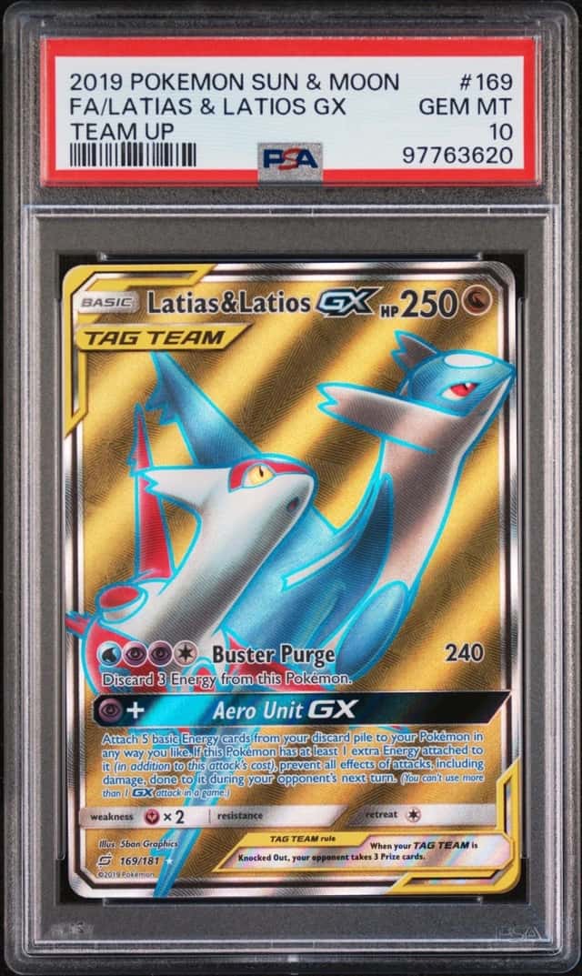 Pokemon Latias & Latios Gx Team Up 169/181 PSA 10 Gem Mint