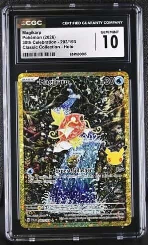 2026 Pokemon 30th Celebration Magikarp Classic [Paldea] #203/193 CGC GEM MINT 10