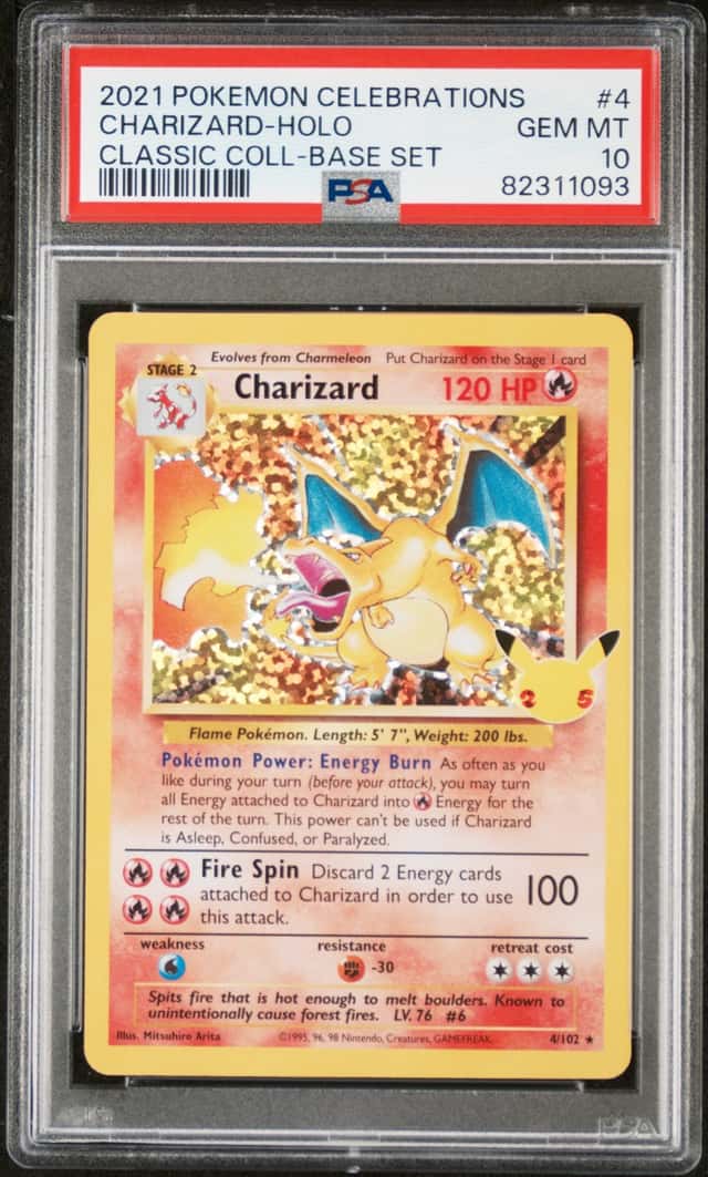 PSA 10 - Charizard Holo 4/102 2021 Pokemon Celebrations Base Set