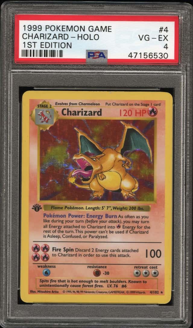 Charizard 4/102 Base Set (Shadowless) Holo