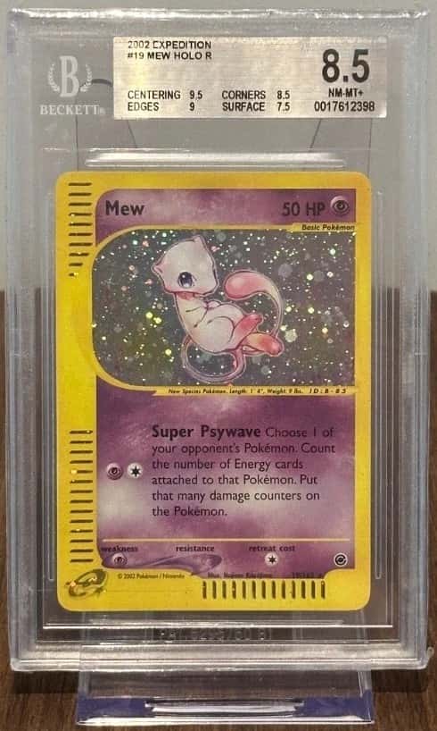 Mew 19/165 | Holo | Expedition | BGS (PSA) 8.5 | Pokemon