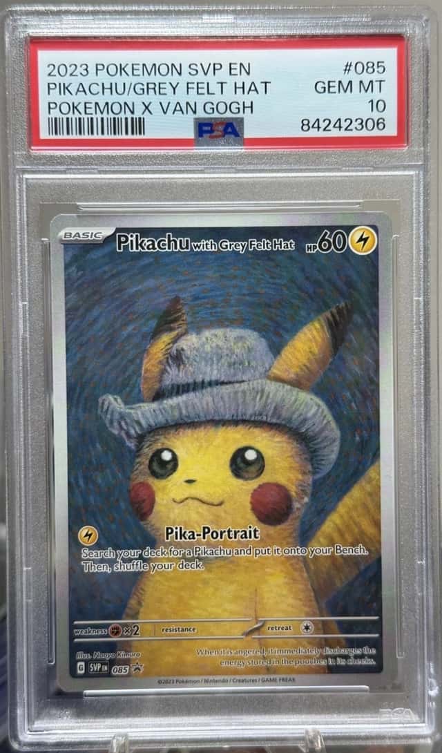2023 Pikachu w Grey Felt Hat 85 Sv: Scarlet & Violet Promo Cards Pokémon PSA 10