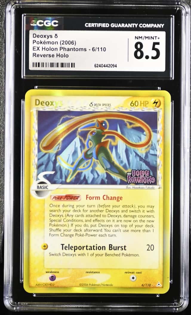 2006 Pokemon EX Holon Phantoms #6 Deoxys Reverse Holo CGC 8.5 NM-MT+