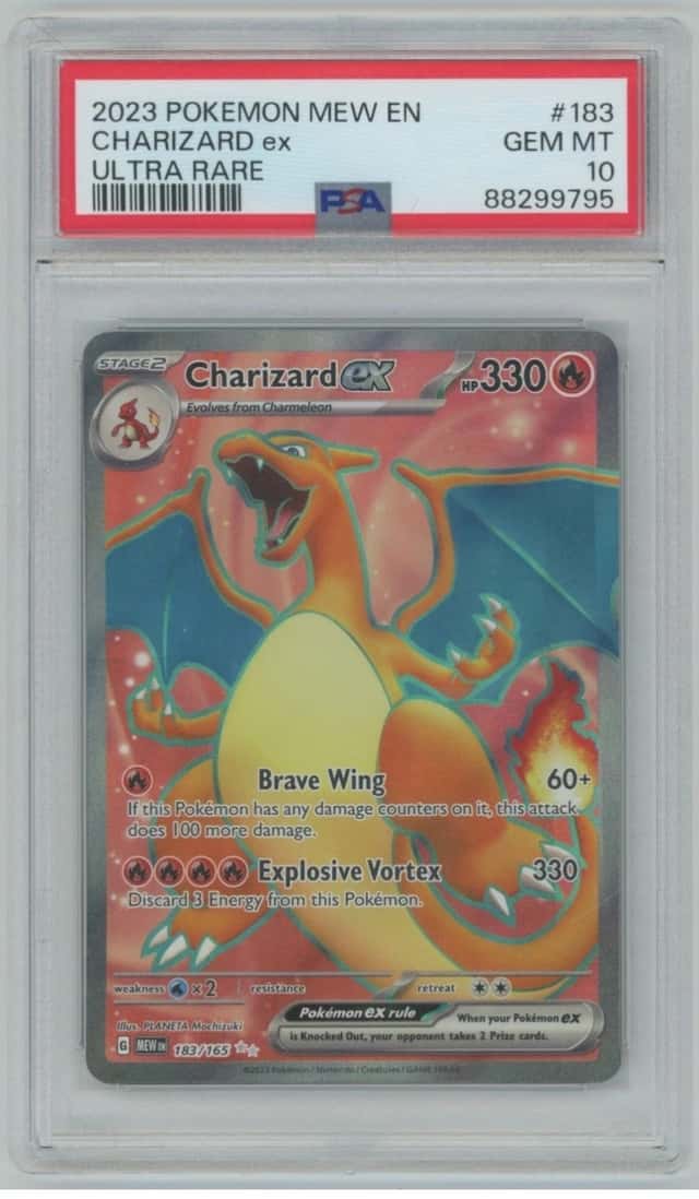 2023 Pokemon SV: Scarlet & Violet 151 Charizard ex PSA 10 #183/165 Ultra Rare