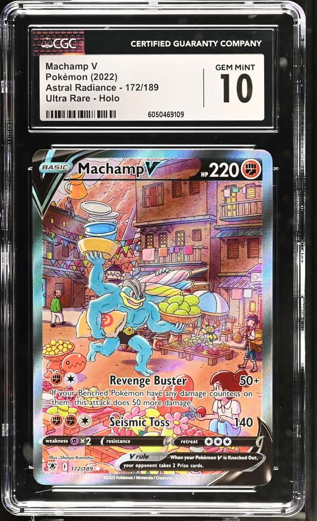 2022 Pokémon Machamp V Ultra Rare Holo Astral Radiance #172/189 CGC 10