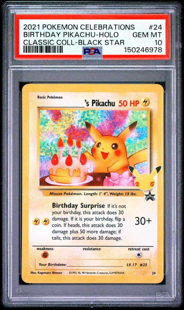 _____'s Pikachu STAMP [25th Anniversary] TEXTURED CONFETTI HOLO