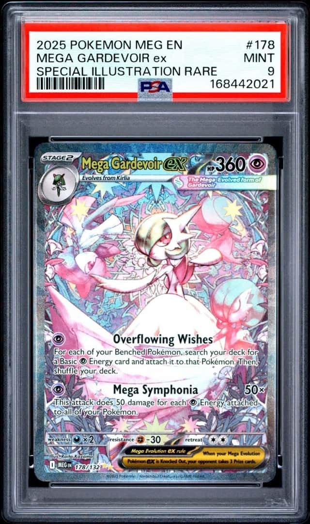 2025 POKEMON MEGA EVOLUTION SPECIAL ILLUSTRATION RARE MEGA GARDEVOIR EX PSA 9