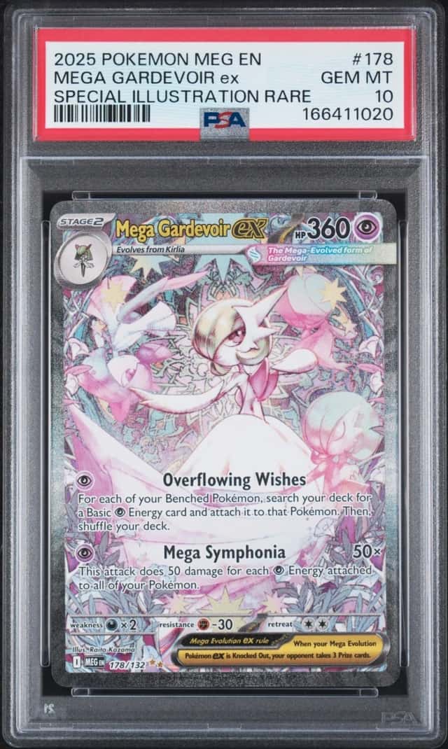 2025 POKEMON MEGA EVOLUTION SPECIAL ILLUSTRATION RARE MEGA GARDEVOIR EX PSA 10