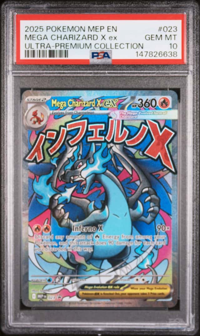 2026 Pokemon MEP Black Star Promos Mega Charizard X ex #023 PSA 10 GEM MINT