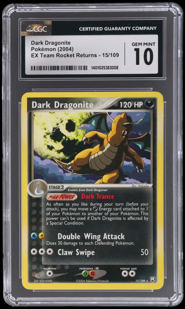 2004 Pokemon Ex Team Rocket Returns Dark Dragonite #15