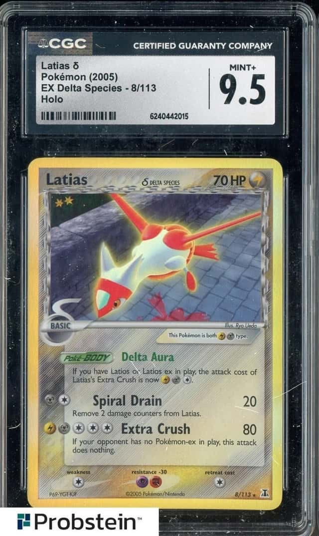 2005 Pokemon EX Delta Species #8 Latias Holo CGC 9.5 MINT+