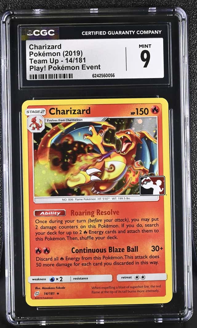 2019 Pokemon Play! Event Team Up Charizard 14/181 CGC 9 MINT