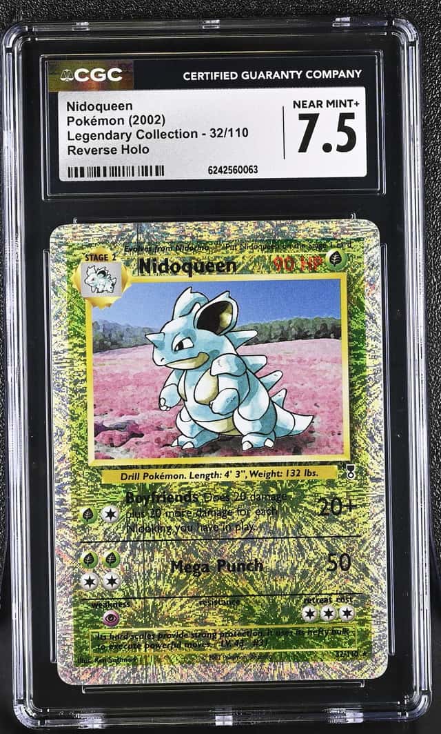 2002 Pokemon Legendary Collection Nidoqueen Reverse Holo #32/110 CGC 7.5