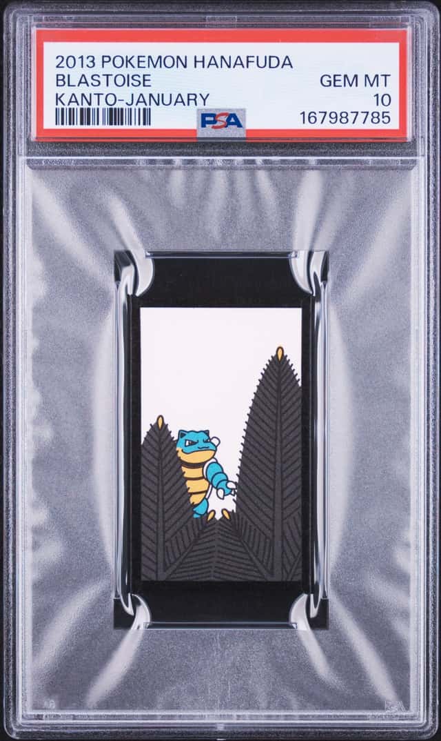 2013 POKEMON HANAFUDA KANTO JANUARY BLASTOISE PSA 10