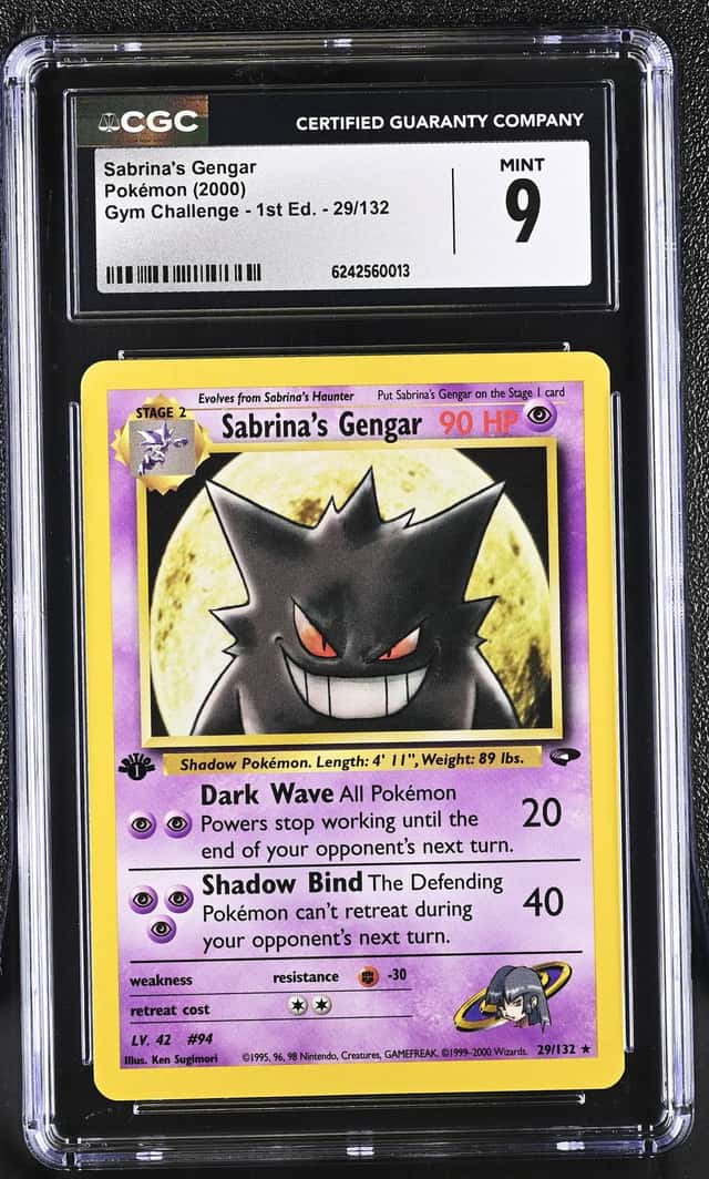 2000 Pokemon Gym Challenge 1st Edition Sabrina's Gengar #29/132 CGC 9 MINT