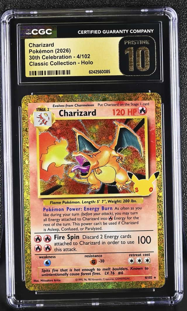 2026 Pokemon 30th Celebration Charizard Classic [ Set] Rare #4/102 CGC 10