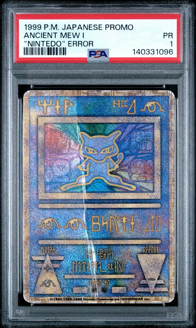 PSA 1 Ancient Mew I “Nintedo” Error Promo Pokemon TCG Japanese 1999 Vintage Card